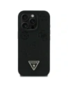 Hurtownia GSM - Guess Logo Triunghi Peony cu Timbre Fierbinți Granulate MagSafe Apple iPhone 16 Pro Max negru - GUE4522 - {ean13} - Hurt