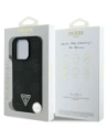 Hurtownia GSM - Guess Grained Hot Stamp Peony Triangle Logo MagSafe Apple iPhone 16 Pro Max fekete - GUE4522 - {ean13} - Hurt