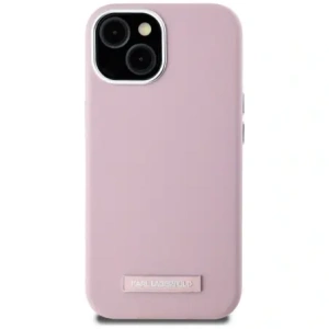 Wholesale Karl Lagerfeld FW Metal Plate MagSafe Apple iPhone 15 pink - KLD22006 - {ean13} - Hurt
