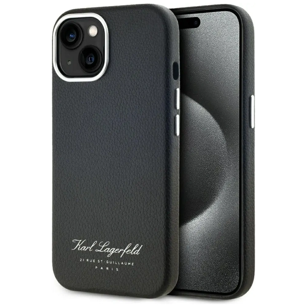 Hurtownia GSM - Etui Karl Lagerfeld hotel RSG do Apple iPhone 15 czarny - KLD22007 - {ean13} - Hurt