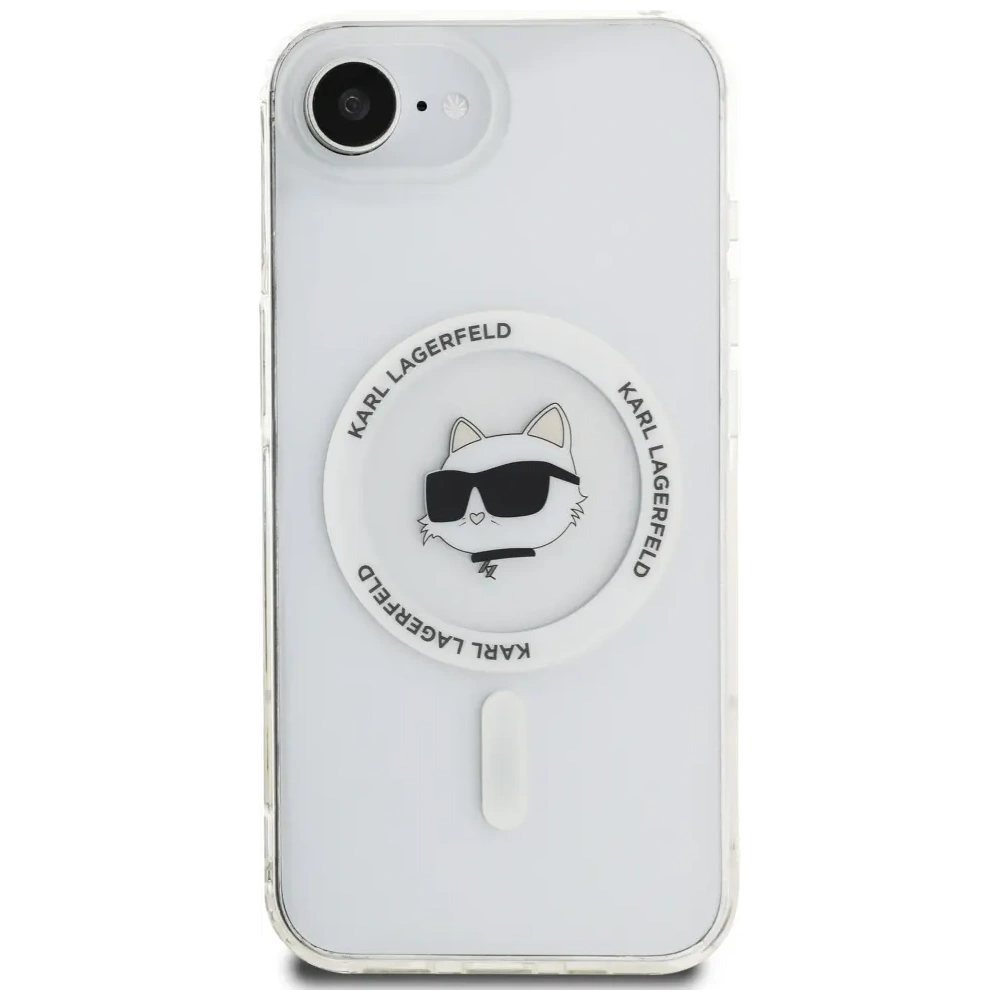 Wholesale Karl Lagerfeld IML Metal Choupette Head MagSafe Apple iPhone 16e white - KLD22009 - {ean13} - Hurt