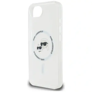 Hurtownia GSM - Karl Lagerfeld IML Fém Karl & Choupette Fejek MagSafe Apple iPhone 16e fehér - KLD22010 - {ean13} - Hurt
