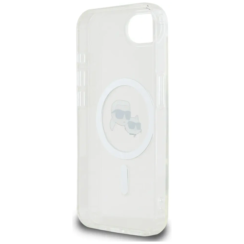 Hurtownia GSM - Karl Lagerfeld IML Metal Karl & Choupette Heads MagSafe Apple iPhone 16e alb - KLD22010 - {ean13} - Hurt