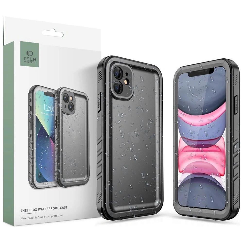 Hurtownia GSM - [CR] Wasserdichte Hülle Tech-Protect Shellbox IP68 Apple iPhone 11 Schwarz - OT-883 - {ean13} - Hurt