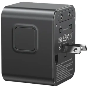 Hurtownia GSM - Adaptor de călătorie USAMS CC308 USB-C + USB-A 17W 4in1 US/AU/EU/UK negru - USA1232 - {ean13} - Hurt
