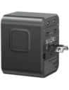 Wholesale USAMS Travel Adapter CC308 USB-C + USB-A 17W 4in1 US/AU/EU/UK black - USA1232 - {ean13} - Hurt