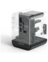 Hurtownia GSM - Adaptor de călătorie USAMS CC308 USB-C + USB-A 17W 4in1 US/AU/EU/UK negru - USA1232 - {ean13} - Hurt