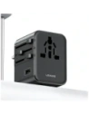 Hurtownia GSM - Adaptor de călătorie USAMS CC308 USB-C + USB-A 17W 4in1 US/AU/EU/UK negru - USA1232 - {ean13} - Hurt
