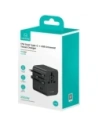 Hurtownia GSM - Adaptor de călătorie USAMS CC308 USB-C + USB-A 17W 4in1 US/AU/EU/UK negru - USA1232 - {ean13} - Hurt