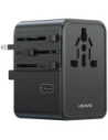 Hurtownia GSM - Adaptor de călătorie USAMS CC310 3xUSB-C 70W 4in1 US/AU/EU/UK negru - USA1233 - {ean13} - Hurt