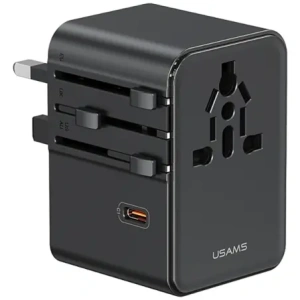 Hurtownia GSM - USAMS Reiseadapter CC310 3xUSB-C 70W 4in1 US/AU/EU/UK schwarz - USA1233 - {ean13} - Hurt