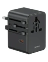 Hurtownia GSM - Adaptor de călătorie USAMS CC310 3xUSB-C 70W 4in1 US/AU/EU/UK negru - USA1233 - {ean13} - Hurt