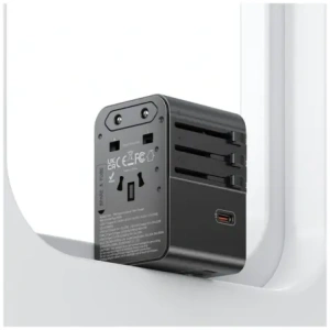Hurtownia GSM - Adaptor de călătorie USAMS CC310 3xUSB-C 70W 4in1 US/AU/EU/UK negru - USA1233 - {ean13} - Hurt