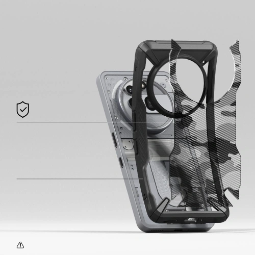 Etui Ringke Fusion-X Nothing Phone 3a Pro Camo Black