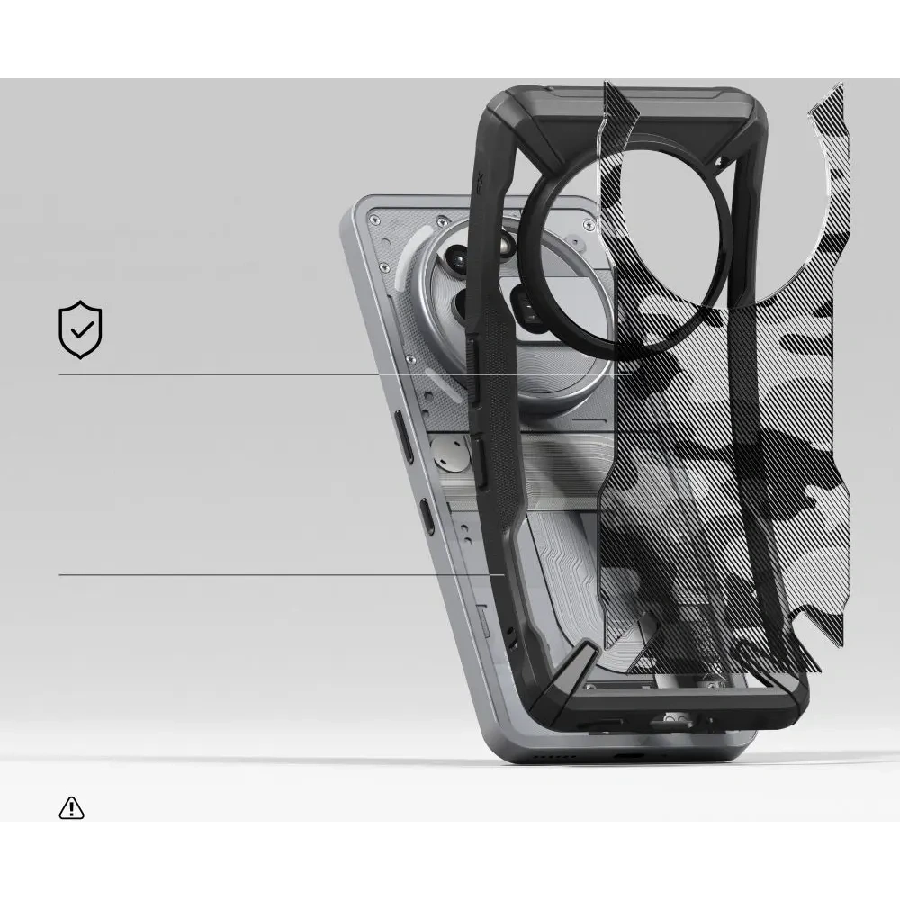 Hurtownia GSM - Ringke Fusion-X Nothing Phone 3a Pro Camo Fekete - RGK11796 - {ean13} - Hurt