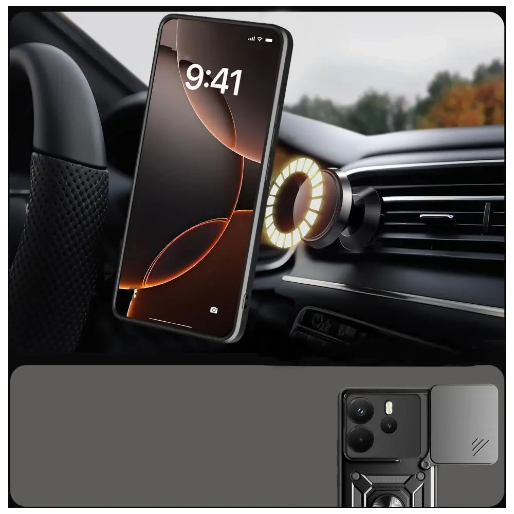 Hurtownia GSM - Etui Tech-Protect Camshield Pro Xiaomi Redmi Note 14 4G / LTE Matte Black - THP4113 - {ean13} - Hurt
