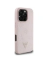 Hurtownia GSM - Guess Logo Triunghi Peony cu Stampă Termică Granulată MagSafe Apple iPhone 16 Pro roz - GUE4524 - {ean13} - Hurt