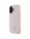 Hurtownia GSM - Guess Grained Hot Stamp Peony Triangle Logo MagSafe Apple iPhone 16 rózsaszín - GUE4525 - {ean13} - Hurt