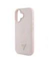 Hurtownia GSM - Guess Grained Hot Stamp Peony Triangle Logo MagSafe Apple iPhone 16 rózsaszín - GUE4525 - {ean13} - Hurt