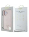 Hurtownia GSM - Guess Grained Hot Stamp Peony Triangle Logo MagSafe Apple iPhone 16 rózsaszín - GUE4525 - {ean13} - Hurt