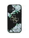 Hurtownia GSM - Guess Trandafiri Texturați Logo-ul Big 4G Apple iPhone 16 negru - GUE4528 - {ean13} - Hurt