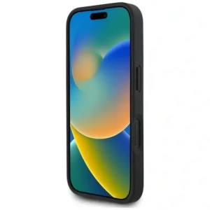 Hurtownia GSM - Guess Růžové s jemnou texturou Velké 4G logo Apple iPhone 16 černý - GUE4528 - {ean13} - Hurt