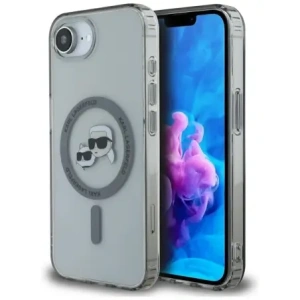 Hurtownia GSM - Karl Lagerfeld IML Metal Karl & Choupette Heads MagSafe Apple iPhone 16e negru - KLD22011 - {ean13} - Hurt