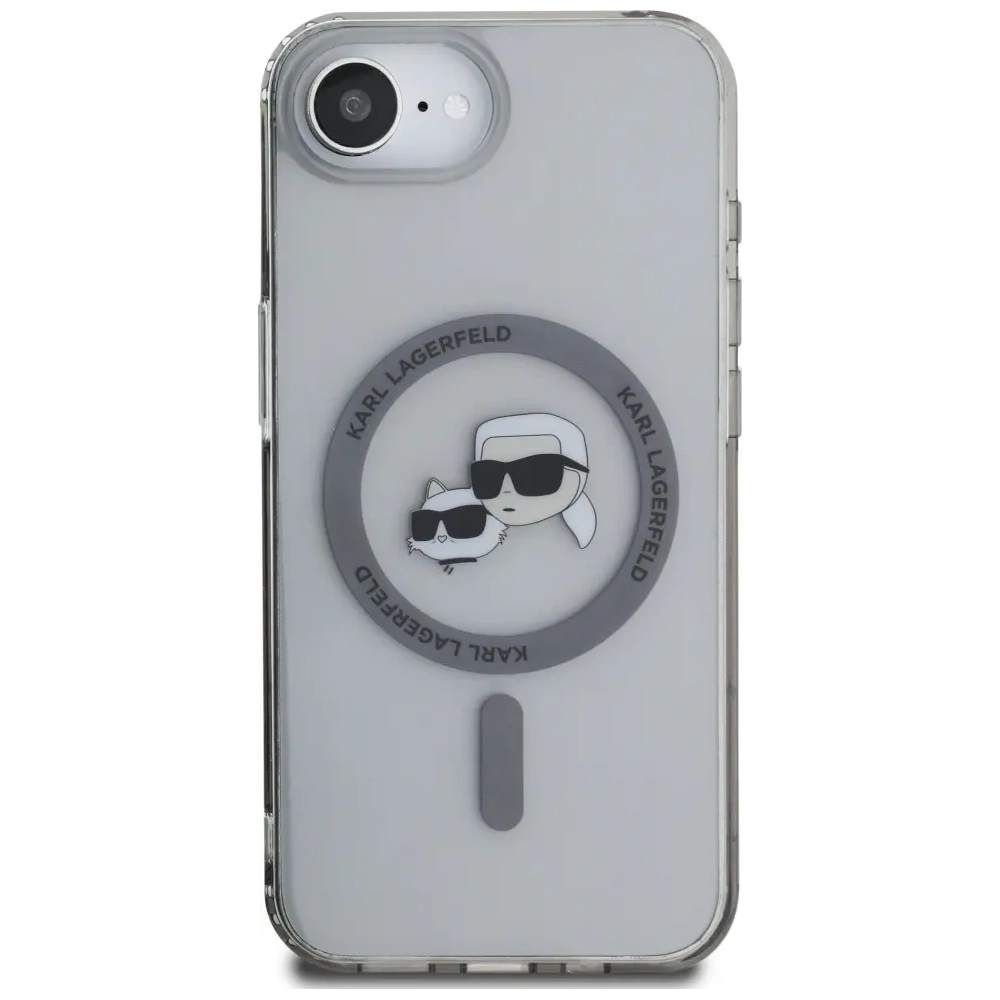 Hurtownia GSM - Karl Lagerfeld IML Metal Karl & Choupette Heads MagSafe Apple iPhone 16e černý - KLD22011 - {ean13} - Hurt