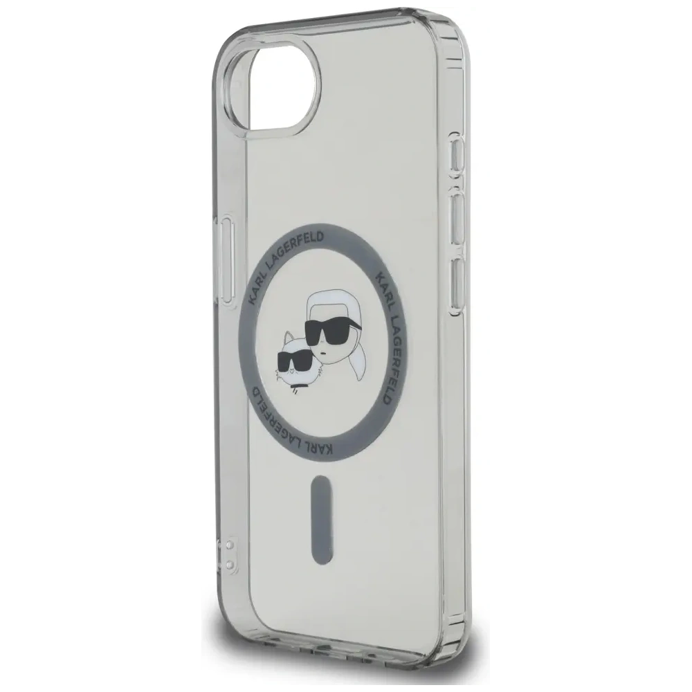 Wholesale Karl Lagerfeld IML Metal Karl & Choupette Heads MagSafe Apple iPhone 16e black - KLD22011 - {ean13} - Hurt