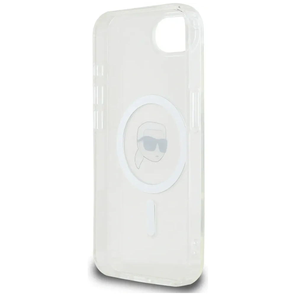 Wholesale Karl Lagerfeld IML Metal Karl Head MagSafe Apple iPhone 16e white - KLD22012 - {ean13} - Hurt