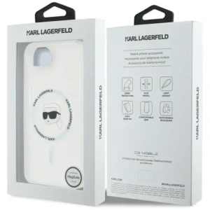 Hurtownia GSM - Karl Lagerfeld IML Metal Karl Head MagSafe Apple iPhone 16e alb - KLD22012 - {ean13} - Hurt