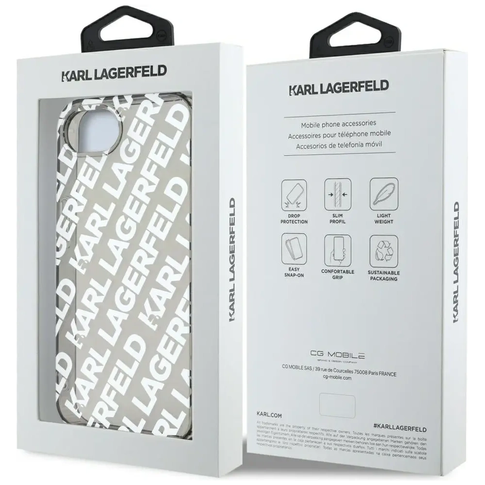 Wholesale Karl Lagerfeld IML Repeat Logo Apple iPhone 16e silver - KLD22013 - {ean13} - Hurt