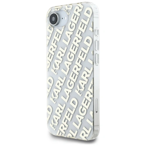 Etui Karl Lagerfeld IML Repeat Logo do Apple iPhone 16e złoty