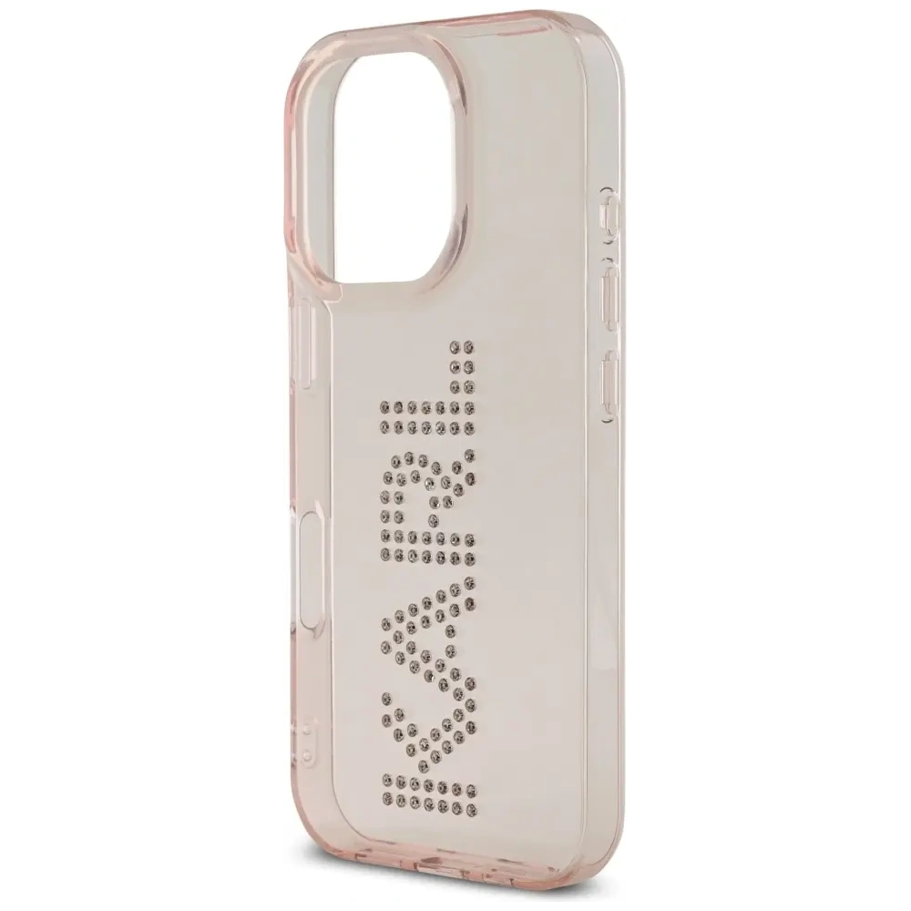 Hurtownia GSM - Karl Lagerfeld Logo cu strasuri IML Apple iPhone 16 Pro Max roz - KLD22015 - {ean13} - Hurt
