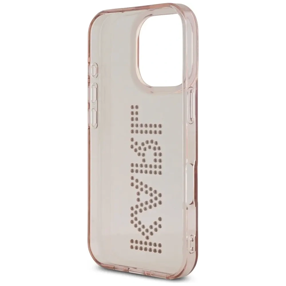 Hurtownia GSM - Karl Lagerfeld Logo cu strasuri IML Apple iPhone 16 Pro Max roz - KLD22015 - {ean13} - Hurt