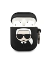 Hurtownia GSM - Etui Karl Lagerfeld KLACCSILKHBK Apple AirPods kryt černý/black silikon Ikonik - KLD290BLK - {ean13} - Hurt