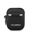 Hurtownia GSM - Etui Karl Lagerfeld KLACCSILKHBK Apple AirPods kryt černý/black silikon Ikonik - KLD290BLK - {ean13} - Hurt