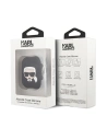 Hurtownia GSM - Etui Karl Lagerfeld KLACCSILKHBK Apple AirPods kryt černý/black silikon Ikonik - KLD290BLK - {ean13} - Hurt
