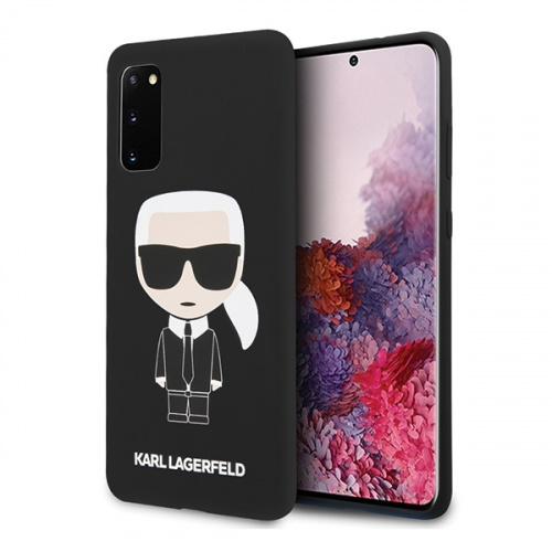 Hurtownia Karl Lagerfeld - 3700740473290 - KLD291BLK - Etui Karl Lagerfeld KLHCS62SLFKBK Samsung Galaxy S20 hardcase czarny/black Silicone Iconic - B2B homescreen