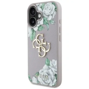 Wholesale Guess Grained Roses Big 4G logo Apple iPhone 16 purple - GUE4529 - {ean13} - Hurt