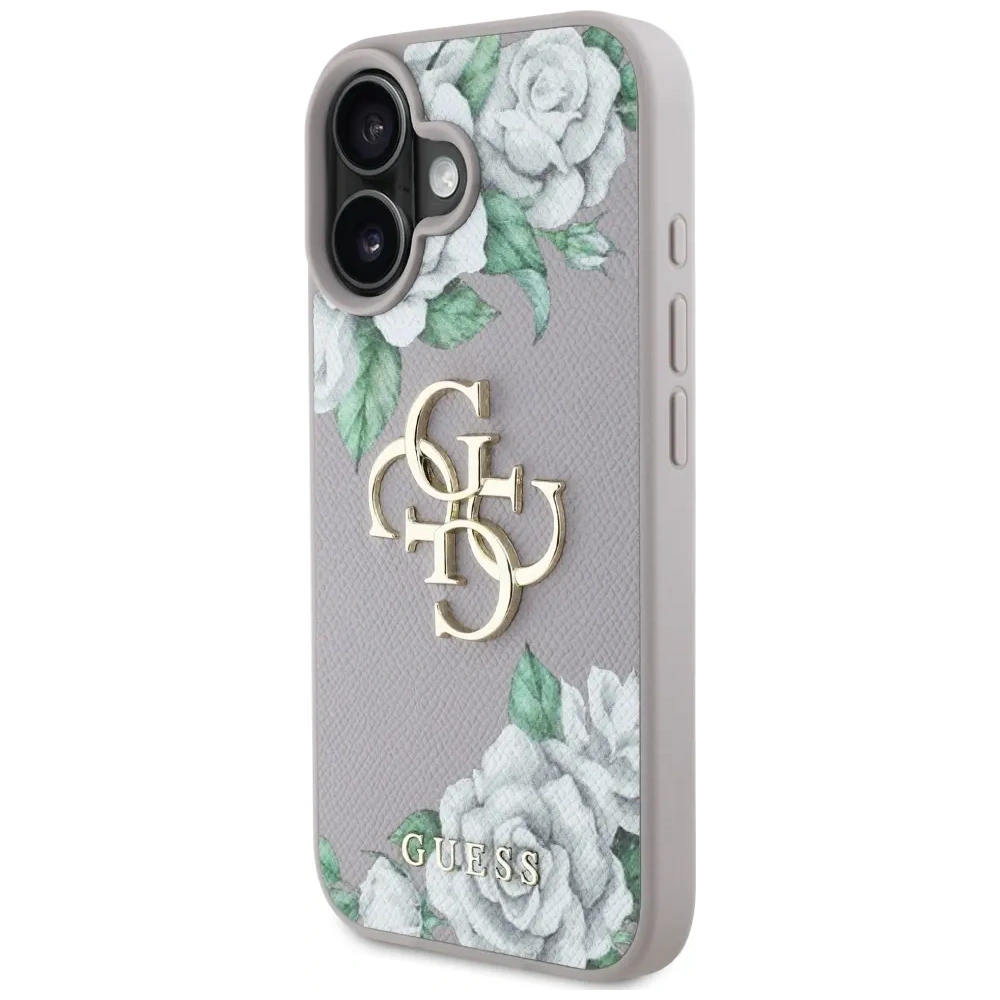 Hurtownia GSM - Guess Grained Roses Velké 4G logo Apple iPhone 16 fialový - GUE4529 - {ean13} - Hurt