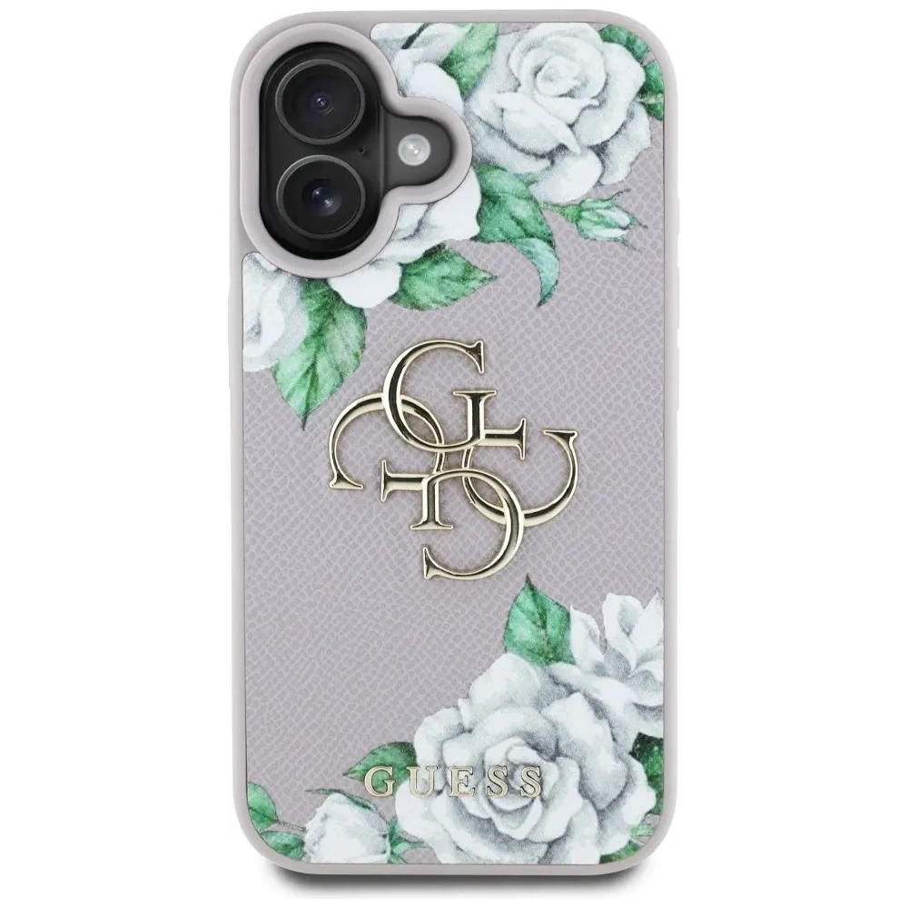 Hurtownia GSM - Guess Grained Roses Velké 4G logo Apple iPhone 16 fialový - GUE4529 - {ean13} - Hurt