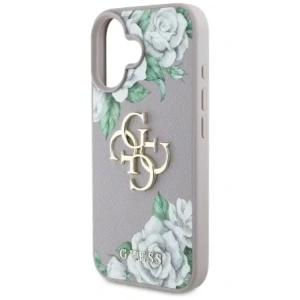 Wholesale Guess Grained Roses Big 4G logo Apple iPhone 16 purple - GUE4529 - {ean13} - Hurt