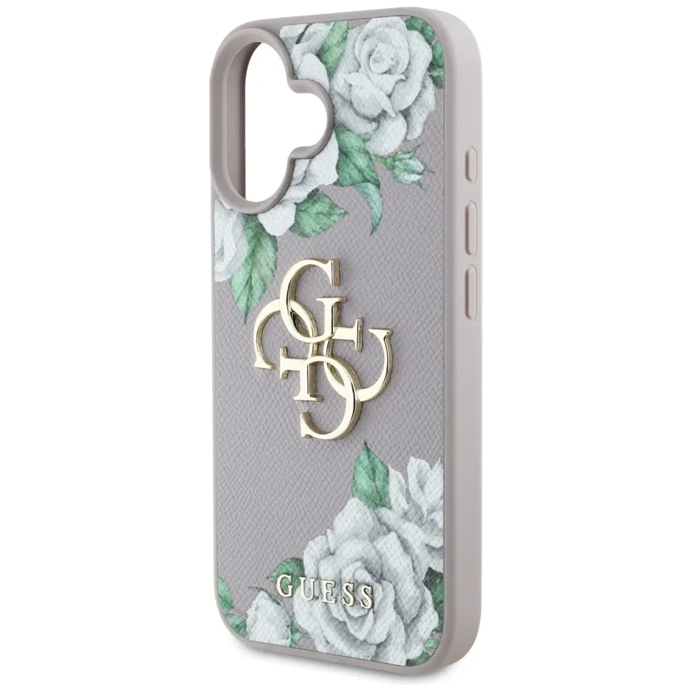 Hurtownia GSM - Guess Grained Roses Velké 4G logo Apple iPhone 16 fialový - GUE4529 - {ean13} - Hurt