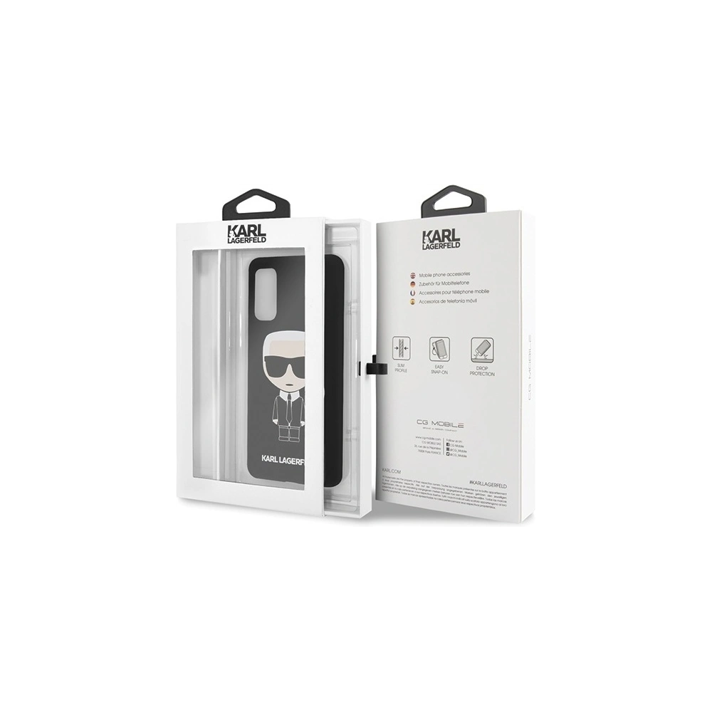 Wholesale Karl Lagerfeld KLHCS62SLFKBK Samsung Galaxy S20 hardcase black Silicone Iconic - KLD291BLK - {ean13} - Hurt
