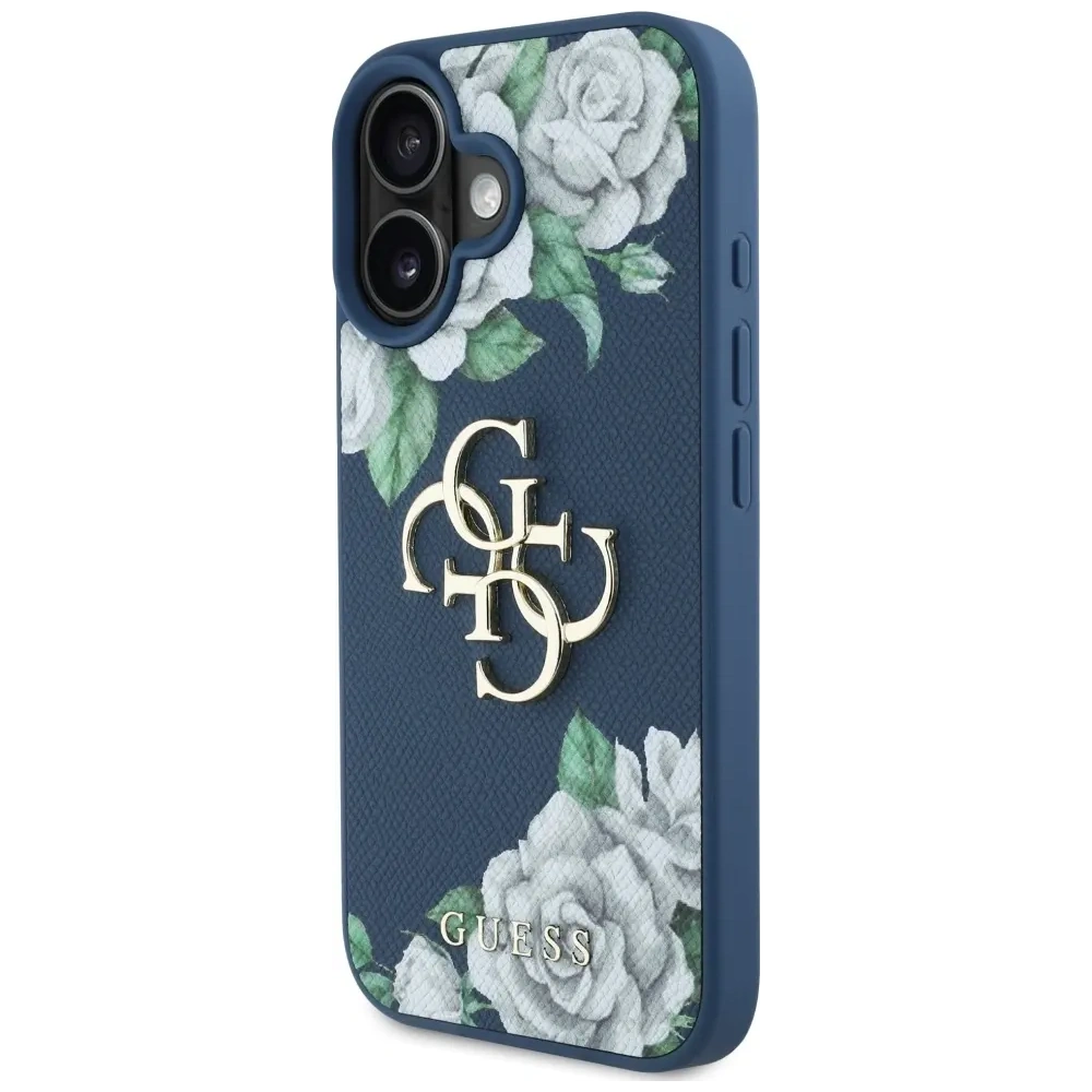 Hurtownia GSM - Guess Grained Roses Big 4G logo Apple iPhone 16 kék - GUE4530 - {ean13} - Hurt