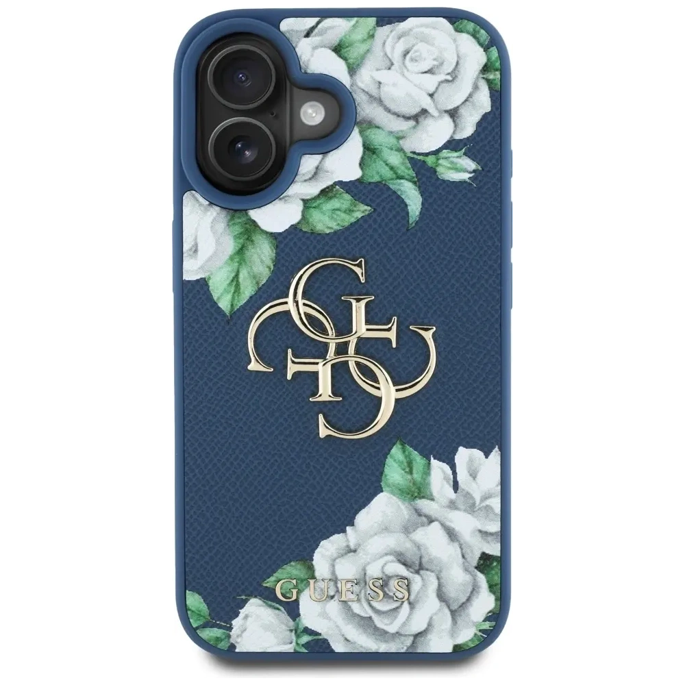 Hurtownia GSM - Guess Grained Roses Big 4G logo Apple iPhone 16 kék - GUE4530 - {ean13} - Hurt
