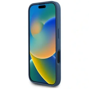 Hurtownia GSM - Guess Trandafiri Texturat Logo Big 4G Apple iPhone 16 albastru - GUE4530 - {ean13} - Hurt