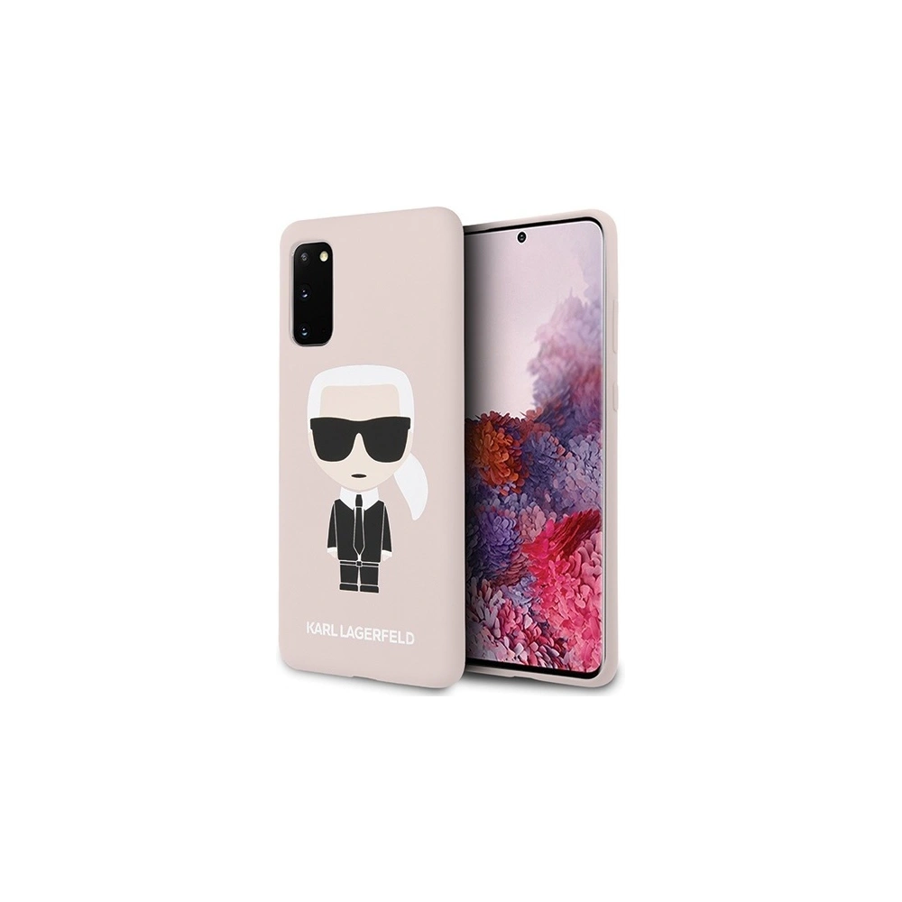 Hurtownia GSM - Etui Karl Lagerfeld KLHCS62SLFKPI Samsung Galaxy S20 hardcase jasnoróżowy/light pink Silicone Iconic - KLD292PNK - {ean13} - Hurt