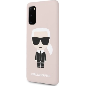 Hurtownia GSM - Etui Karl Lagerfeld KLHCS62SLFKPI Samsung Galaxy S20 hardcase jasnoróżowy/light pink Silicone Iconic - KLD292PNK - {ean13} - Hurt